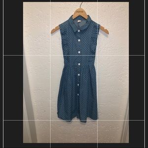 Blue polka dots dress